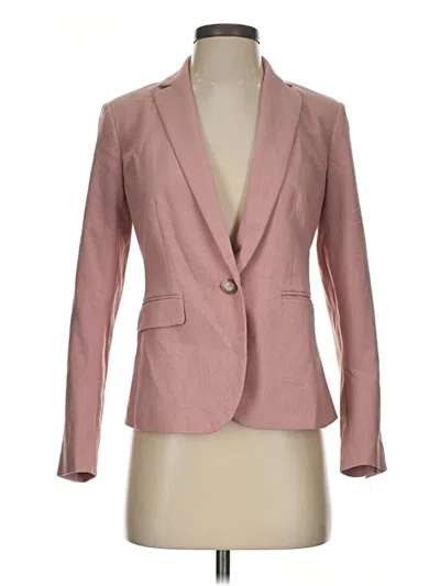 Pre-owned Ann Taylor Blazer Jacket In Pink