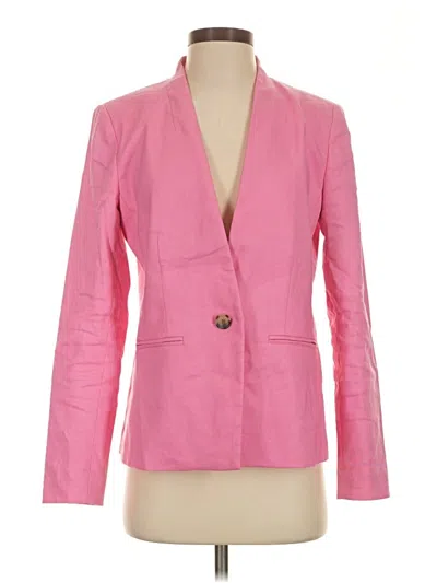 Pre-owned Ann Taylor Blazer Jacket In Pink