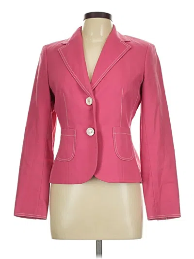 Pre-owned Ann Taylor Blazer Jacket In Pink