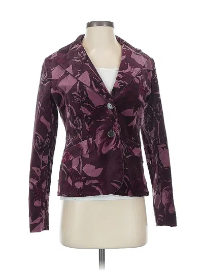 Pre-owned Ann Taylor Blazer Jacket In Purple