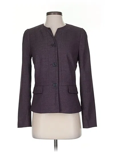 Pre-owned Ann Taylor Blazer Jacket In Purple