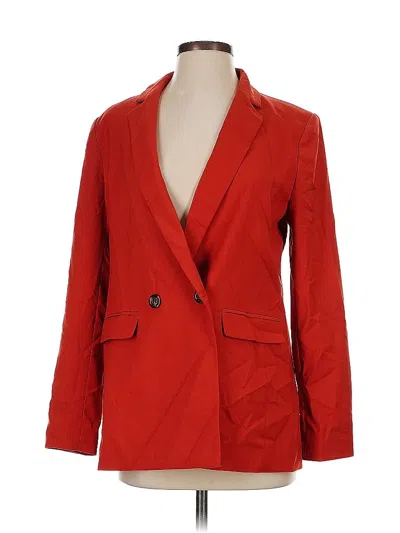 Pre-owned Ann Taylor Blazer Jacket In Red