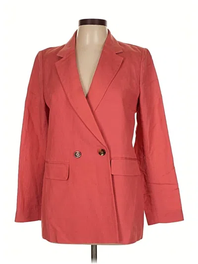 Pre-owned Ann Taylor Blazer Jacket In Red