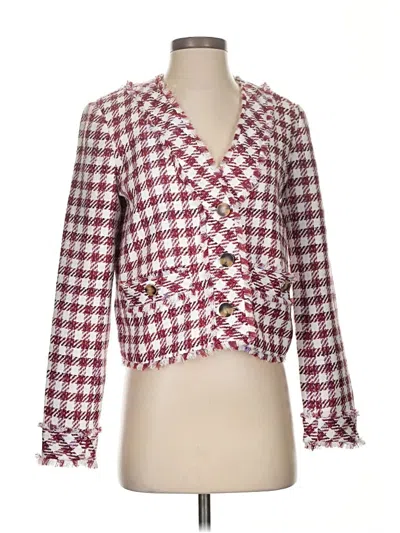 Pre-owned Ann Taylor Blazer Jacket In Red