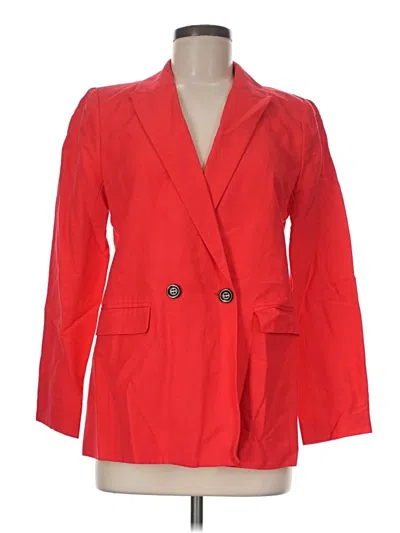 Pre-owned Ann Taylor Blazer Jacket In Red