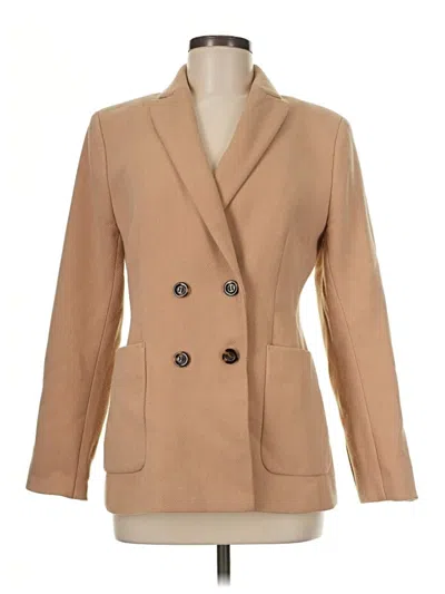 Pre-owned Ann Taylor Blazer Jacket In Tan