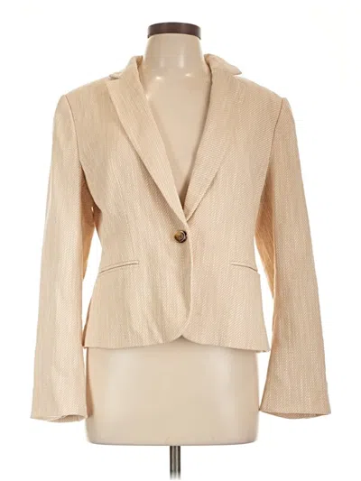 Pre-owned Ann Taylor Blazer Jacket In Tan