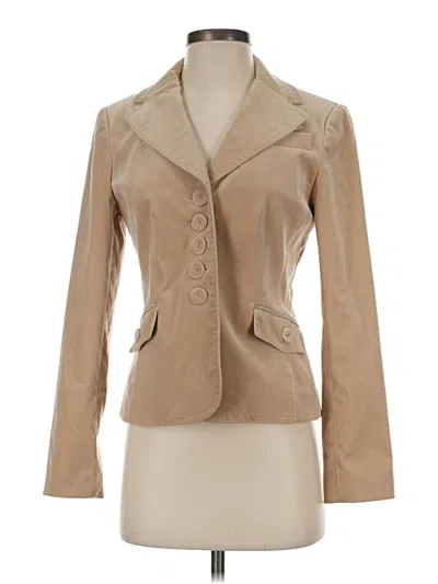 Pre-owned Ann Taylor Blazer Jacket In Tan
