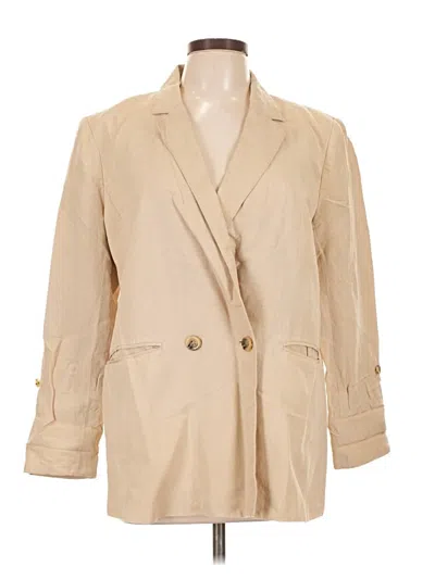 Pre-owned Ann Taylor Blazer Jacket In Tan