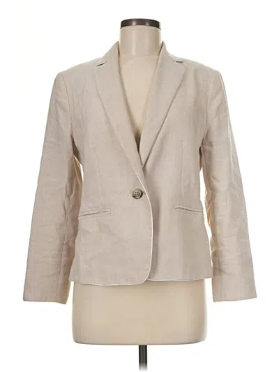 Pre-owned Ann Taylor Blazer Jacket In Tan