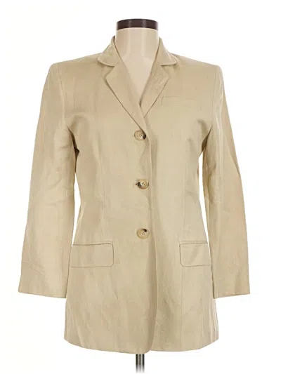 Pre-owned Ann Taylor Blazer Jacket In Tan