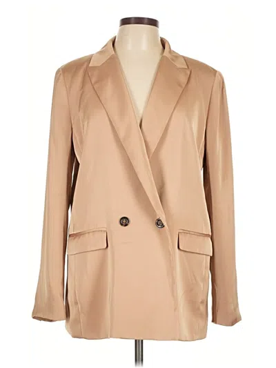 Pre-owned Ann Taylor Blazer Jacket In Tan
