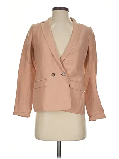 Pre-owned Ann Taylor Blazer Jacket In Tan