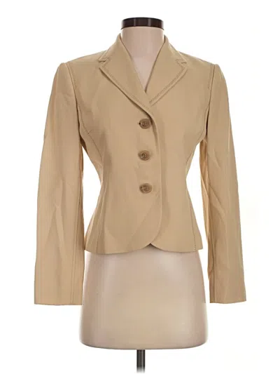 Pre-owned Ann Taylor Blazer Jacket In Tan