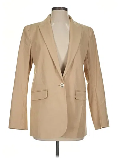 Pre-owned Ann Taylor Blazer Jacket In Tan