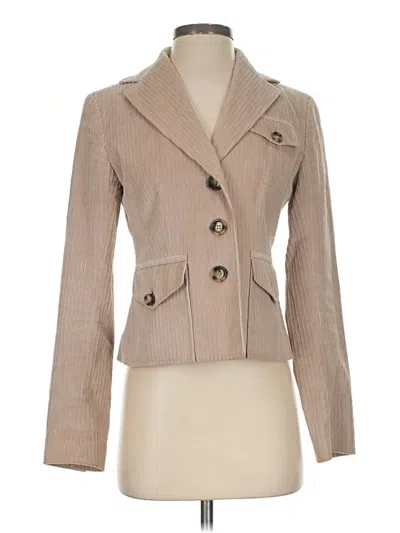 Pre-owned Ann Taylor Blazer Jacket In Tan