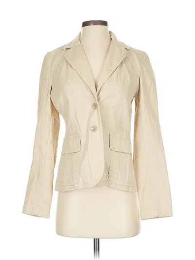 Pre-owned Ann Taylor Blazer Jacket In White