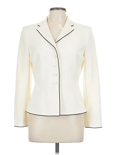 Pre-owned Ann Taylor Blazer Jacket In White