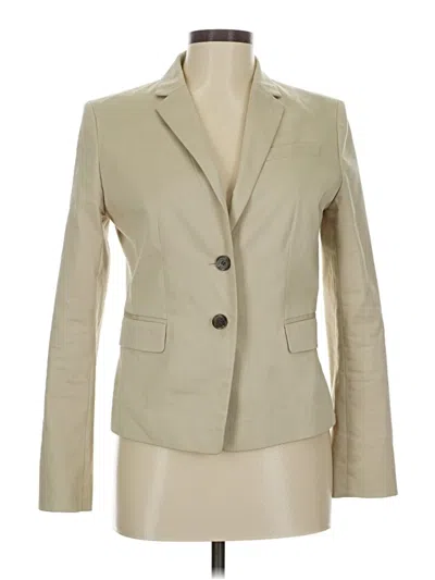 Pre-owned Ann Taylor Blazer Jacket In White