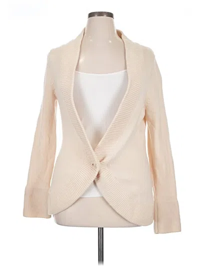Pre-owned Ann Taylor Blazer Jacket In White