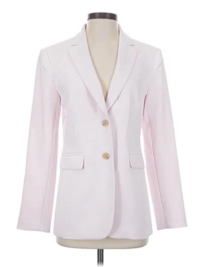 Pre-owned Ann Taylor Blazer Jacket In White