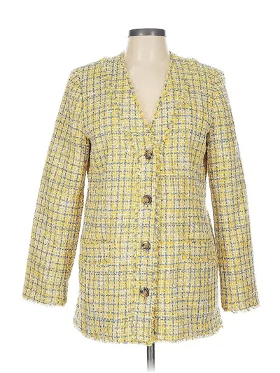 Pre-owned Ann Taylor Blazer Jacket In Yellow
