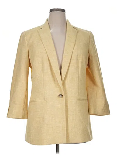 Pre-owned Ann Taylor Blazer Jacket In Yellow