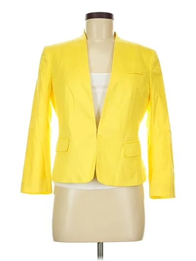 Pre-owned Ann Taylor Blazer Jacket In Yellow