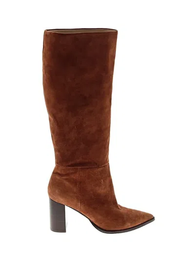Pre-owned Ann Taylor Boots In Brown