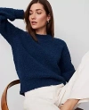 Ann Taylor Bouclé Sweater In Sea Storm