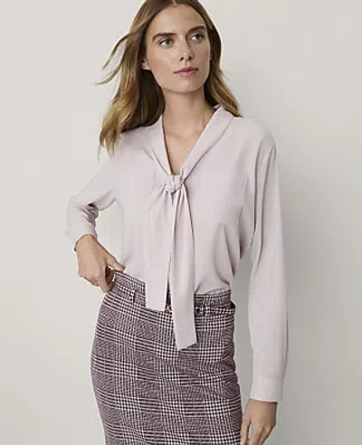 Ann Taylor Bow Blouse In Neutral