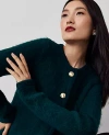 Ann Taylor Brushed Sweater Jacket In Rainforest