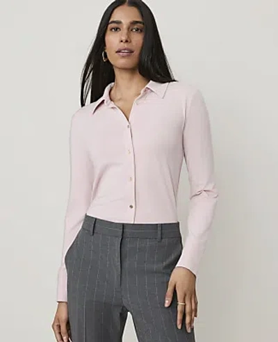 Ann Taylor Button Down Shirt In Pink