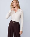 Ann Taylor Button Down Shirt In White