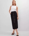 ANN TAYLOR BUTTON FRONT PENCIL SKIRT