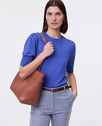 Ann Taylor Button Sweater Tee