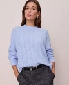 Ann Taylor Cable Crew Neck Sweater