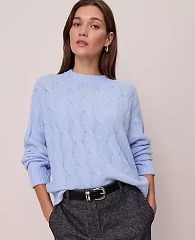 Ann Taylor Cable Crew Neck Sweater