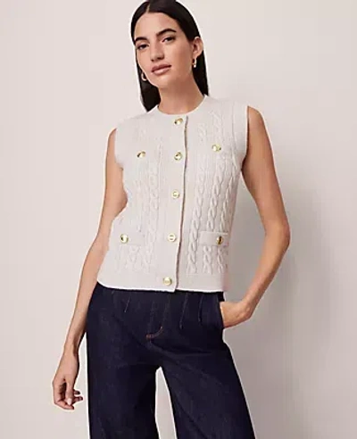 Ann Taylor Cable Sweater Vest