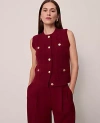 Ann Taylor Cable Sweater Vest In Red