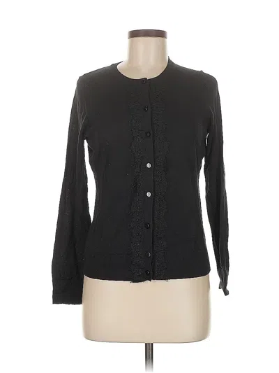 Pre-owned Ann Taylor Cardigan Sweater In Black