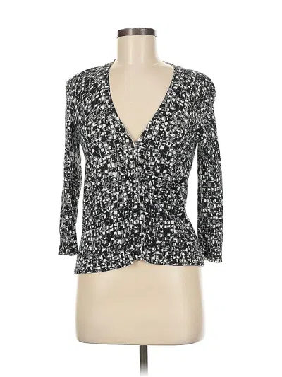 Pre-owned Ann Taylor Cardigan Sweater In Black