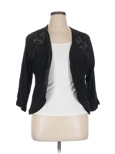 Pre-owned Ann Taylor Cardigan Sweater In Black