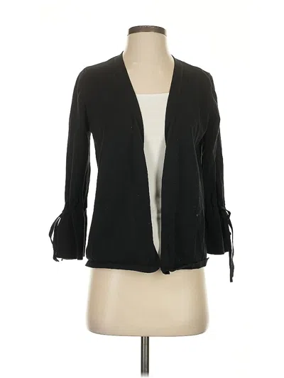 Pre-owned Ann Taylor Cardigan Sweater In Black