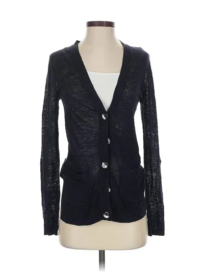 Pre-owned Ann Taylor Cardigan Sweater In Black