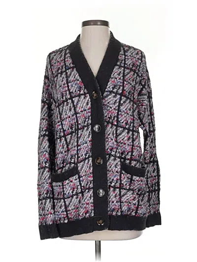 Pre-owned Ann Taylor Cardigan Sweater In Black