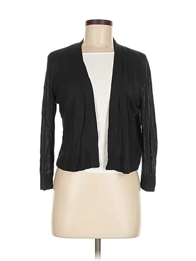 Pre-owned Ann Taylor Cardigan Sweater In Black