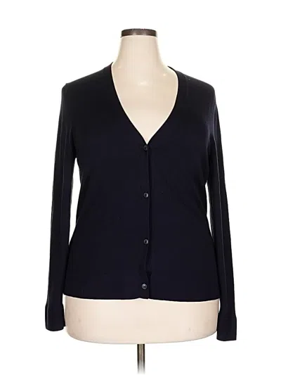 Pre-owned Ann Taylor Cardigan Sweater In Black