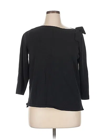 Pre-owned Ann Taylor Cardigan Sweater In Black