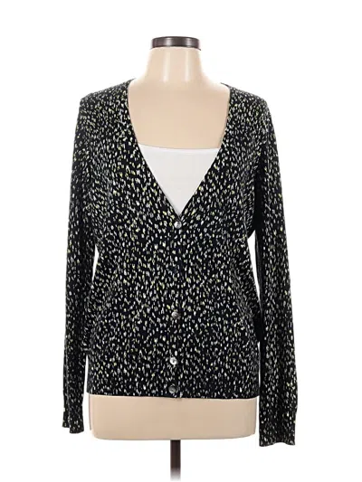Pre-owned Ann Taylor Cardigan Sweater In Black